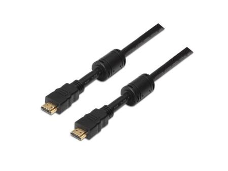 Cable HDMI 1.4 Aisens A119-0102/ HDMI Macho - HDMI Macho/ Hasta 10W/ 720Mbps/ 10m/ Negro