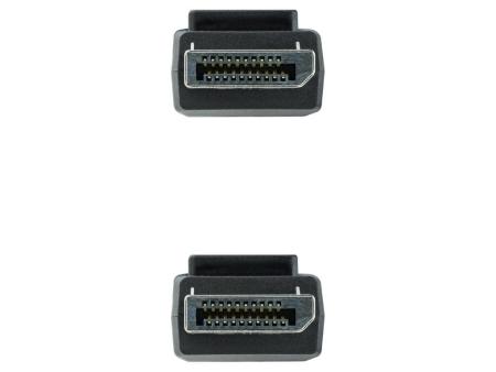 Cable DisplayPort Nanocable 10.15.2600/ DisplayPort Macho - DisplayPort Macho/ 50cm/ Negro