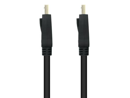 Cable DisplayPort Nanocable 10.15.2600/ DisplayPort Macho - DisplayPort Macho/ 50cm/ Negro