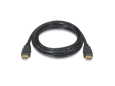 Cable HDMI 2.0 4K Aisens A120-0119/ HDMI Macho - HDMI Macho/ Hasta 10W/ 2250Mbps/ 1m/ Certificado/ Negro