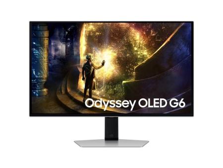 Smart Monitor Gaming Curvo Samsung OLED Odyssey G6 S27DG610SU 27'/ QHD/ 0.03ms/ 240Hz/ VA/ Regulable en altura/ Smart TV/ Plata