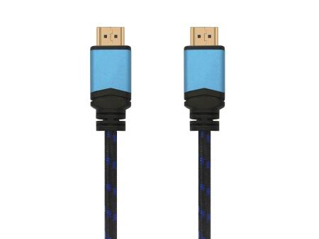 Cable HDMI 2.0 4K Aisens A120-0357/ HDMI Macho - HDMI Macho/ Hasta 10W/ 2250Mbps/ 2m/ Negro/ Azul