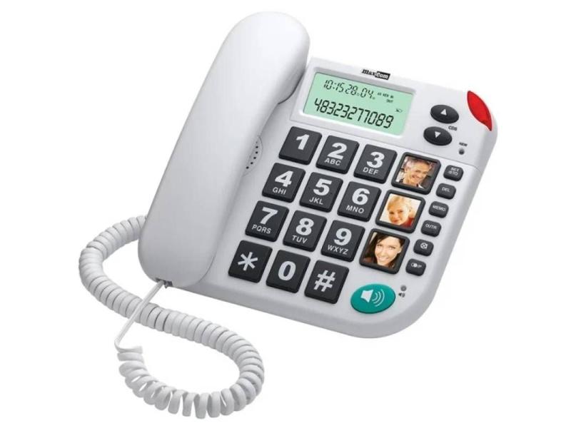 Teléfono Maxcom KXT480/ Blanco