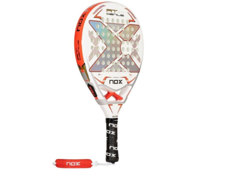 Pala de Pádel NoxSport AT Pro Cup 2024/ Blanca y Naranja