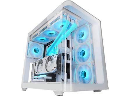 Caja Gaming Semitorre Mars Gaming MC-FUSION/ Blanca