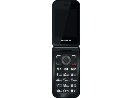 Teléfono Móvil Daewoo DW8003BK para Personas Mayores/ Negro