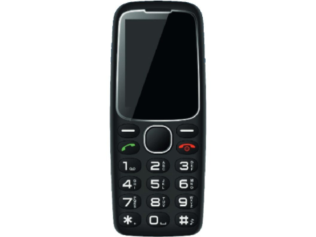 Teléfono Móvil Daewoo DW8001BK para Personas Mayores/ Negro