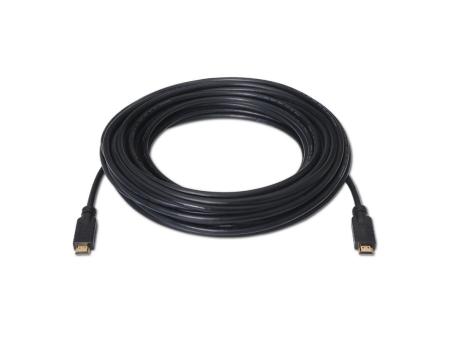 Cable HDMI 2.0 4K Aisens A120-0375/ HDMI Macho - HDMI Macho/ Hasta 10W/ 2250Mbps/ 25m/ Negro