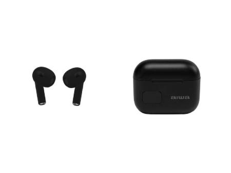 Auriculares Bluetooth Aiwa EBTW-100BK con estuche de carga/ Autonomía 3h/ Negros