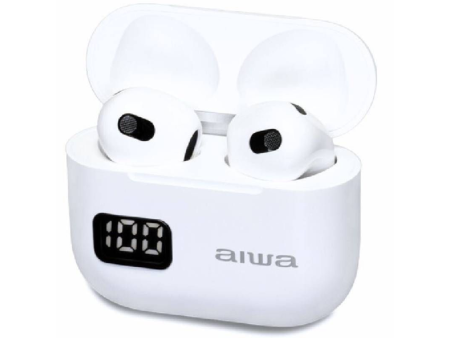 Auriculares Bluetooth Aiwa EBTW-100WT con estuche de carga/ Autonomía 3h/ Blancos