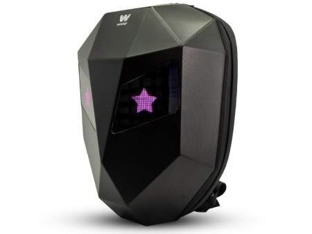 Mochila con Pantalla LED Woxter Black Knight/ Capacidad 30L/ Negra