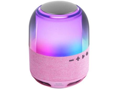 Altavoz con Bluetooth Mars Gaming MS-FLOW/ 15W/ 1.0/ Rosa