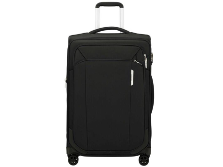 Maleta Mediana Samsonite Respark Expansible 67cm/ 66x43x33cm/ 4 Ruedas/ Negra