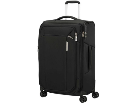 Maleta Mediana Samsonite Respark Expansible 67cm/ 66x43x33cm/ 4 Ruedas/ Negra