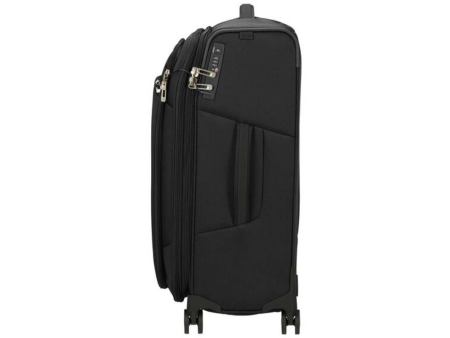 Maleta Mediana Samsonite Respark Expansible 67cm/ 66x43x33cm/ 4 Ruedas/ Negra