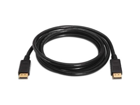 Cable DisplayPort 1.2 4K Aisens A124-0129/ DisplayPort Macho - DisplayPort Macho/ Hasta 5W/ 2300Mbps/ 2m/ Negro