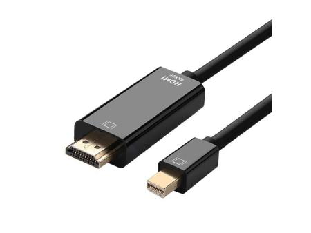 Cable Conversor Aisens A125-0361/ Mini DisplayPort Macho - HDMI Macho/ Hasta 5W/ 2300Mbps/ 2m/ Negro