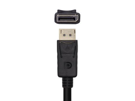 Cable Conversor Aisens A125-0459/ DisplayPort Macho - HDMI Macho/ Hasta 5W/ 2300Mbps /1m/ Negro