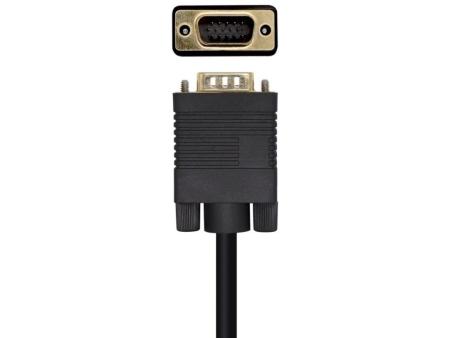 Cable Conversor Aisens A125-0462/ DisplayPort Macho - VGA Macho/ Hasta 5W/ 2300Mbps/ 3m/ Negro