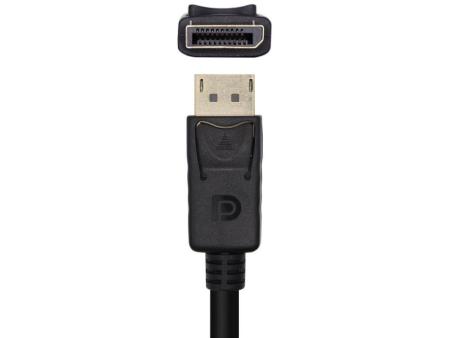 Cable Conversor Aisens A125-0462/ DisplayPort Macho - VGA Macho/ Hasta 5W/ 2300Mbps/ 3m/ Negro