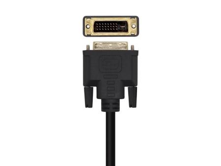 Cable Conversor Aisens A125-0463/ Displayport Macho - DVI Macho/ Hasta 5W/ 2300Mbps/ 3m/ Negro