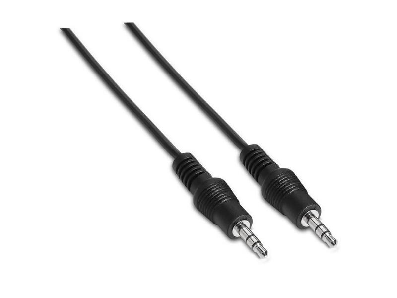 Cable Estéreo Aisens A128-0141/ Jack 3.5 Macho - Jack 3.5 Macho/ Hasta 0.1W/ 30cm/ Negro