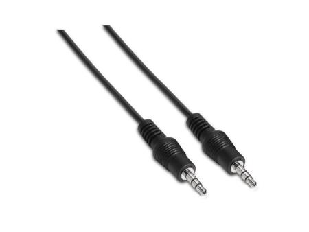 Cable Estéreo Aisens A128-0142/ Jack 3.5 Macho - Jack 3.5 Macho/ Hasta 0.1W/ 1.5m/ Negro