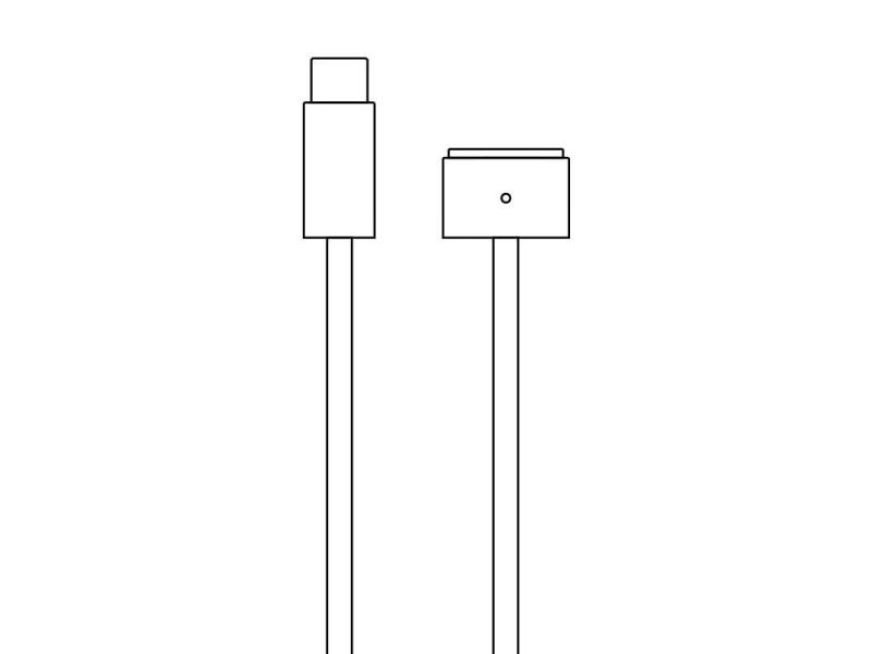 Cable Apple USB Tipo-C a Magsafe 3 para MacBook Pro 14' y 16'/ 2021/ 2m