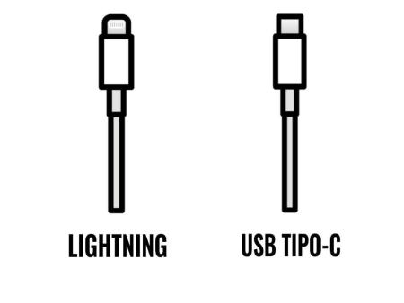 Cable de Carga Apple de conector USB Tipo-C a Lightning/ 2m