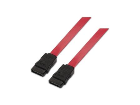 Cable SATA Aisens A130-0153/ SATA Hembra - SATA Hembra/ Hasta 0.1W/ 768Mbps/ 50cm/ Rojo