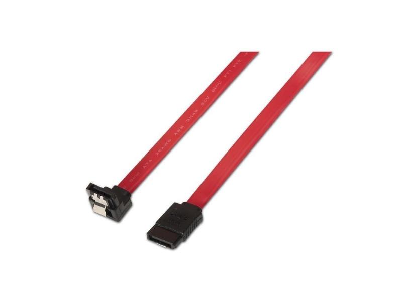 Cable SATA Aisens A130-0156/ SATA Hembra - SATA Hembra/ Hasta 0.1W/ 768Mbps/ 50cm/ Rojo