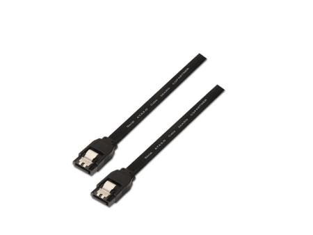 Cable SATA III Aisens A130-0157/ SATA Hembra - SATA Hembra/ Hasta 0.1W/ 768Mbps/ 50cm/ Negro