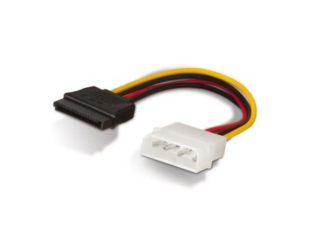 Cable Alimentación SATA Aisens A131-0158/ Molex 4 PIN Macho - SATA Hembra/ Hasta 54W/ 16cm