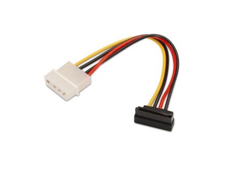 Cable Alimentación SATA Aisens A131-0160/ Molex 4 PIN Macho - SATA Hembra/ Hasta 54W/ 16cm