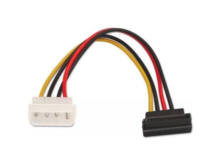 Cable Alimentación SATA Aisens A131-0160/ Molex 4 PIN Macho - SATA Hembra/ Hasta 54W/ 16cm