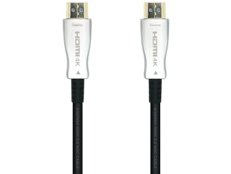 Cable HDMI 2.0 AOC 4K Aisens A148-0379/ HDMI Macho - HDMI Macho/ 30m/ Negro