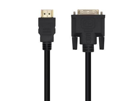 Cable HDMI Aisens A117-0451/ DVI Macho - HDMI Macho/ 3m/ Negro