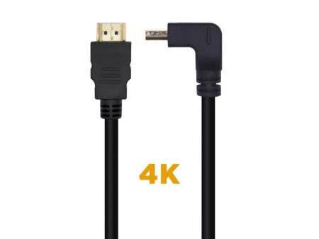 Cable HDMI 2.0 4K Aisens A120-0456/ HDMI Macho - HDMI Macho/ 1m/ Negro