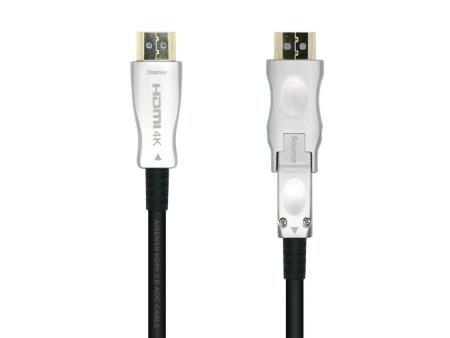 Cable HDMI 2.0 AOC 4K Desmontable Aisens A148-0510/ HDMI Macho / D Macho - HDMI Macho/ 15m/ Negro