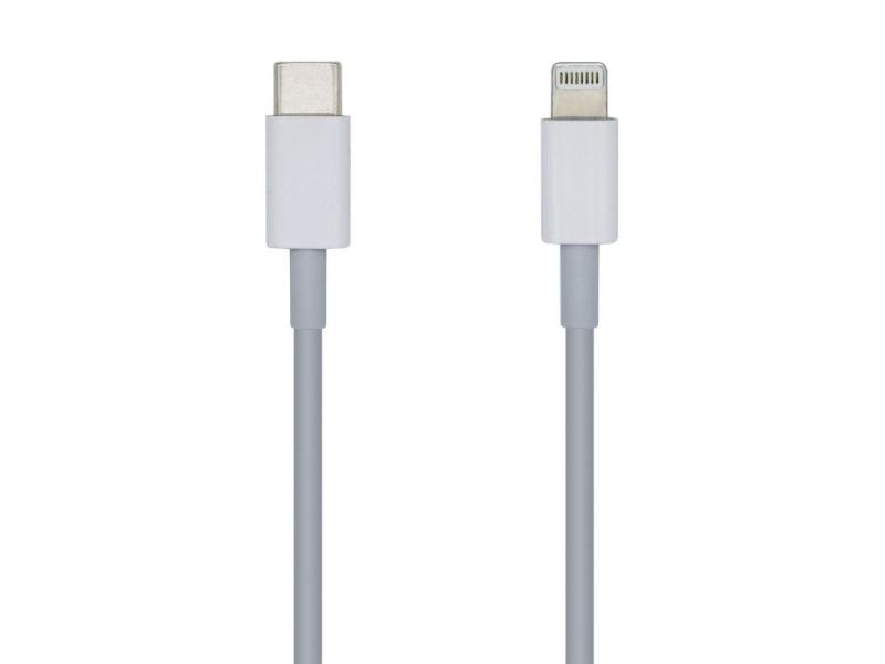 Cable Lightning Aisens A102-0441/ Lightning Macho - USB Tipo-C Macho/ 20cm/ Blanco