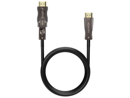 Cable HDMI 2.1 AOC 8K Desmontable Aisens A153-0648/ HDMI Macho / D Macho - HDMI Macho/ 50m/ Negro