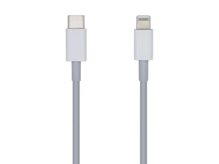 Cable Lightning Aisens A102-0443/ Lightning Macho - USB Tipo-C Macho/ 2m/ Blanco