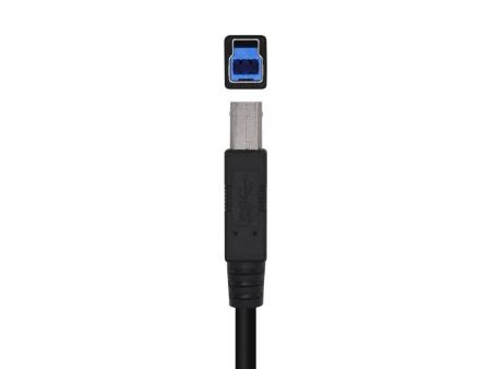 Cable USB 3.0 Impresora Aisens A105-0444/ USB Tipo-B Macho - USB Macho/ 2m/ Negro