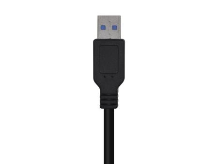 Cable USB 3.0 Aisens A105-0446/ USB Macho - USB Macho/ 1m/ Negro