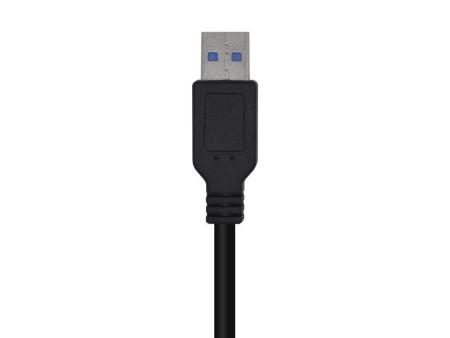 Cable USB 3.0 Aisens A105-0448/ USB Macho - USB Macho/ 3m/ Negro