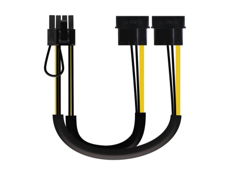 Cable de Alimentación Tarjeta Gráfica Nanocable 10.19.1201/ 2x Molex Macho - 6+2 PIN Macho/ 20cm