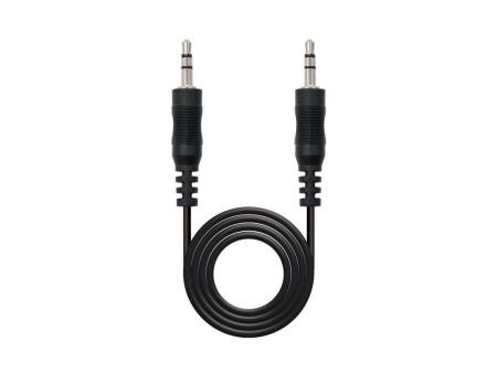 Cable Estéreo Nanocable 10.24.0105/ Jack 3.5 Macho - Jack 3.5 Macho/ 5m/ Negro