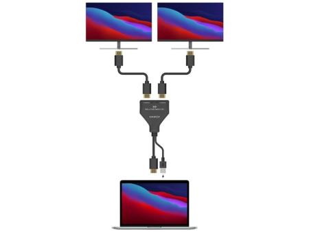 Duplicador HDMI 4K Aisens A123-0654/ 2 HDMI Hembra - HDMI Macho - USB Macho/ 30cm/ Negro