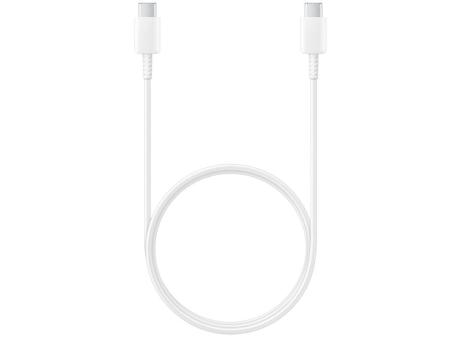 Cable USB 2.0 Tipo-C Samsung EP-DA705BWEGWW/ USB Tipo-C Macho - USB Tipo-C Macho/ 1m/ Blanco