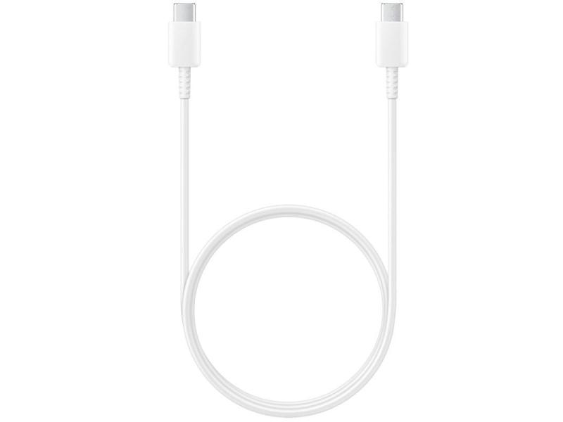 Cable USB 2.0 Tipo-C Samsung EP-DA705BWEGWW/ USB Tipo-C Macho - USB Tipo-C Macho/ 1m/ Blanco